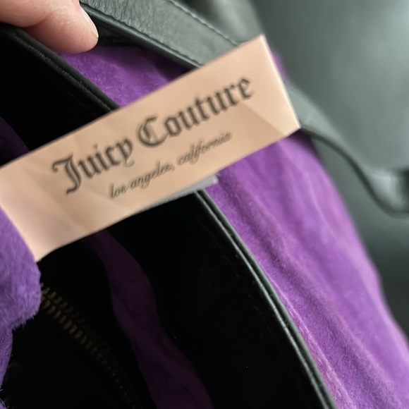 Juicy Couture black leather bag with jeweled embellishment - Picture 7 of 7